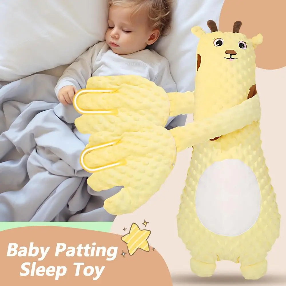 Adjustable Automatic Baby Patting Sleep Pillow Startle Prevention Soothing Palms for 0-3 Toddler Remote Control Baby Sleep Aid