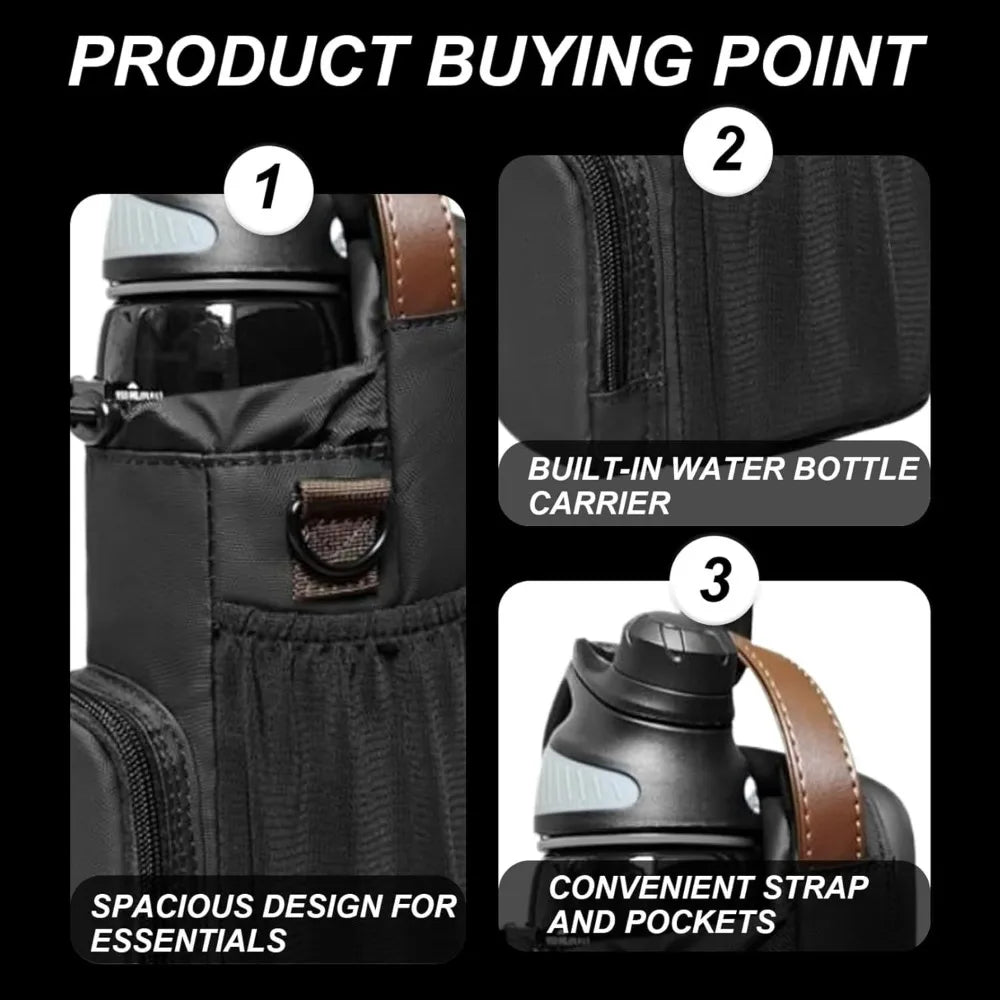 Hot-selling Magnetic Water Bottle Bag, Multi-purpose Outdoor Slanted Water Cup Bag, Gym Magnetic Water Bottle Hanging Bag