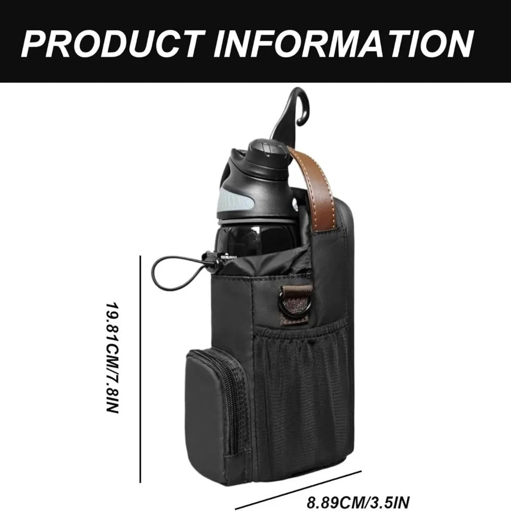 Hot-selling Magnetic Water Bottle Bag, Multi-purpose Outdoor Slanted Water Cup Bag, Gym Magnetic Water Bottle Hanging Bag