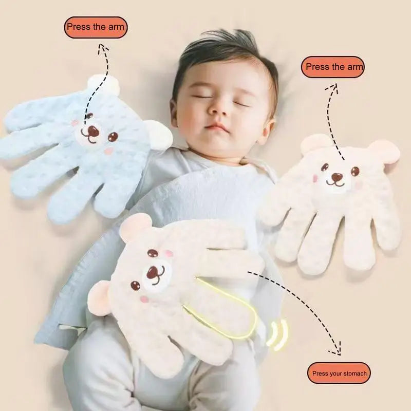 Baby Patter for Sleep Patting Hand for Baby Sleep Automatic Pat Soother Cute Dolls Cartoon Animal Sleeping Aid Startle