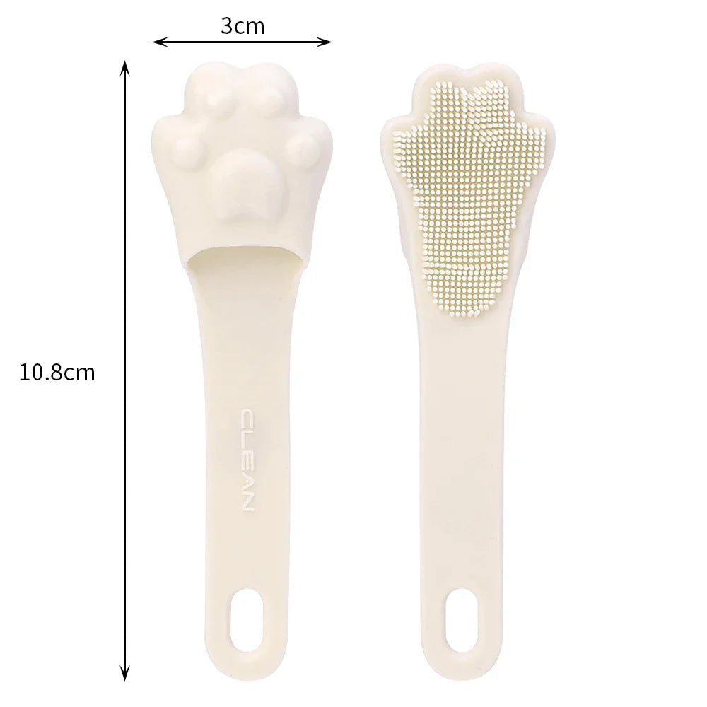 Soft Silicone Facial Cleansing Brush 2 in 1 Silicone Face Mask Brush & Face Scrubber For Exfoliating Massaging Remove Blackhead