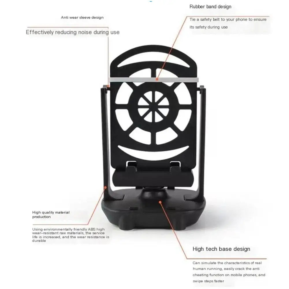 Automatic Swing Shake Phone Wiggler Device Record Step Artifact Motion Brush Step Pedometer Holder Accessories MobilePhone Stand