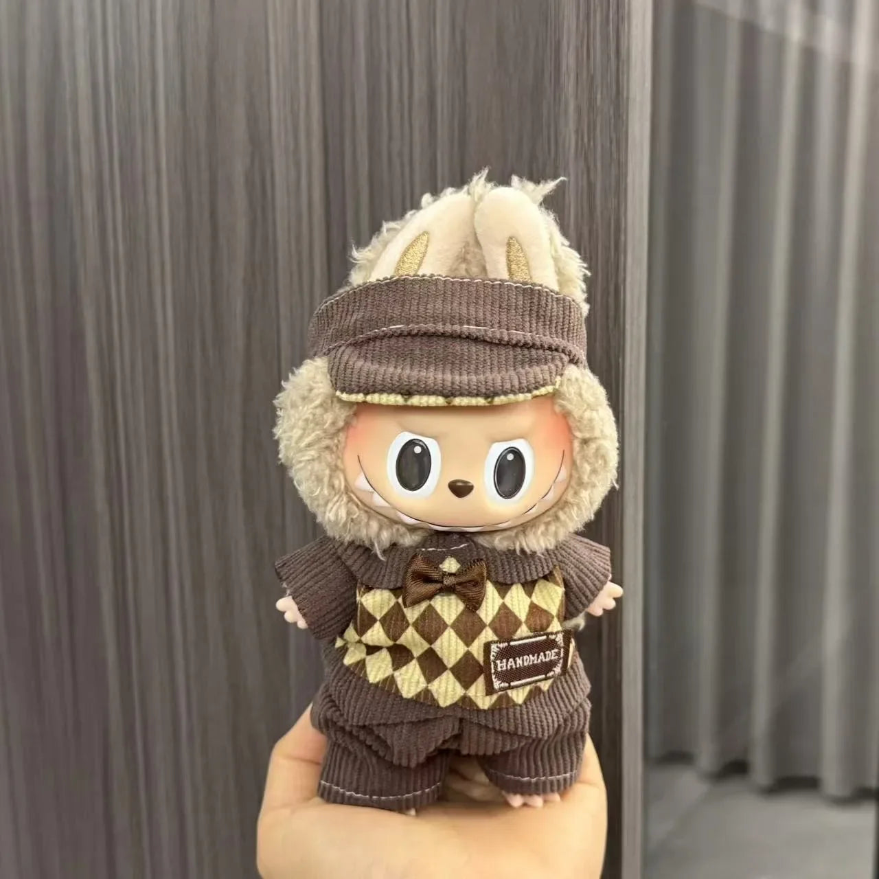 Ropa Labubu For 17cm Labubu Set Retro Style Hat Set Artistic Style Small Painter's Clothing Labubu Outfit