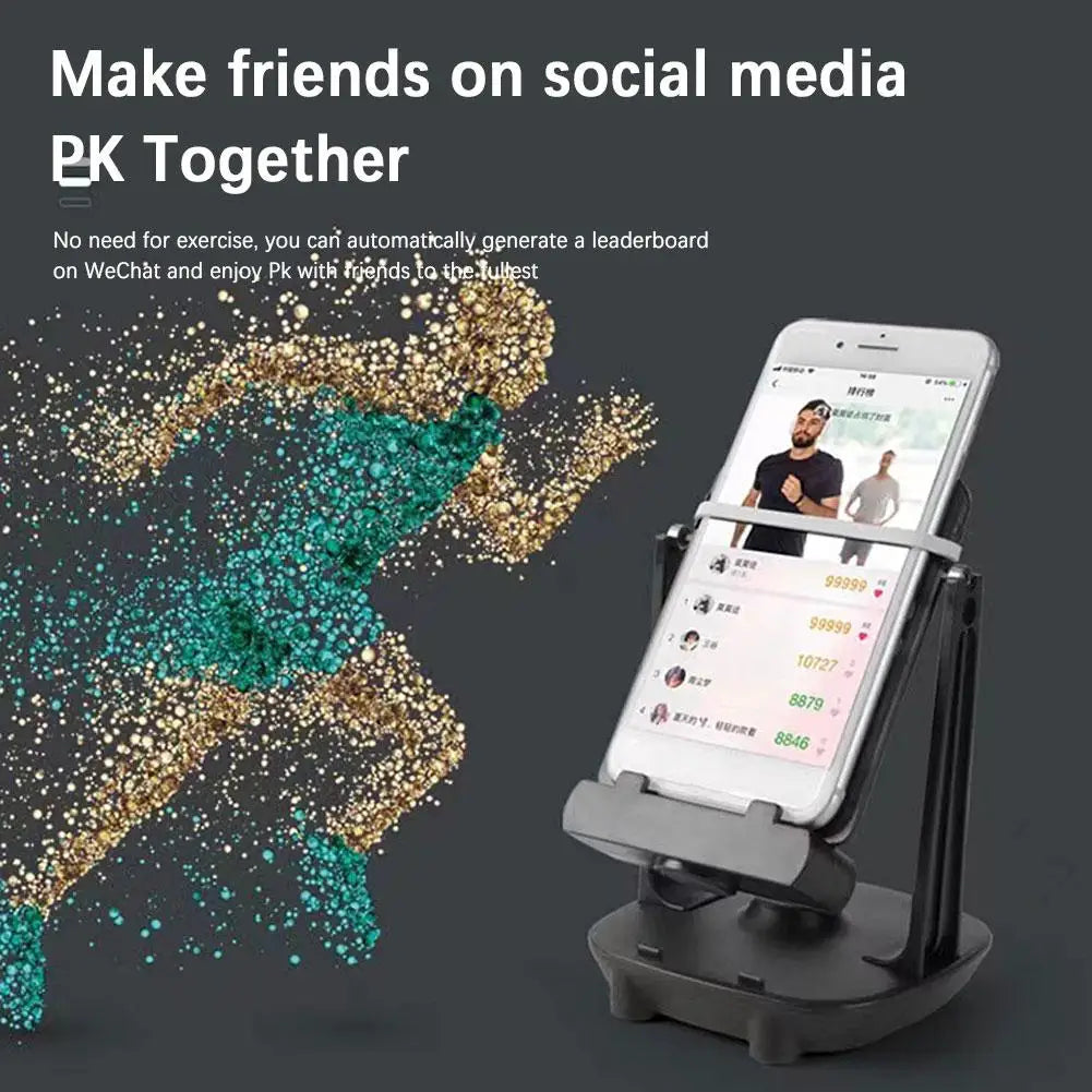 Automatic Swing Shake Phone Wiggler Device Record Step Artifact Motion Brush Step Pedometer Holder Accessories MobilePhone Stand
