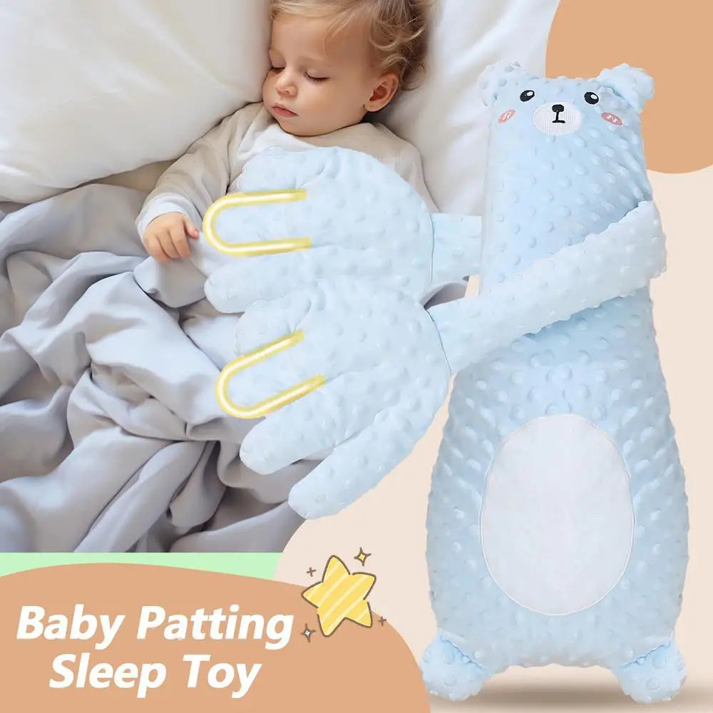 Adjustable Automatic Baby Patting Sleep Pillow Startle Prevention Soothing Palms for 0-3 Toddler Remote Control Baby Sleep Aid
