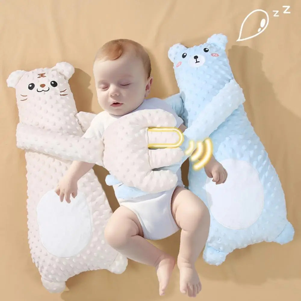 Adjustable Automatic Baby Patting Sleep Pillow Startle Prevention Soothing Palms for 0-3 Toddler Remote Control Baby Sleep Aid