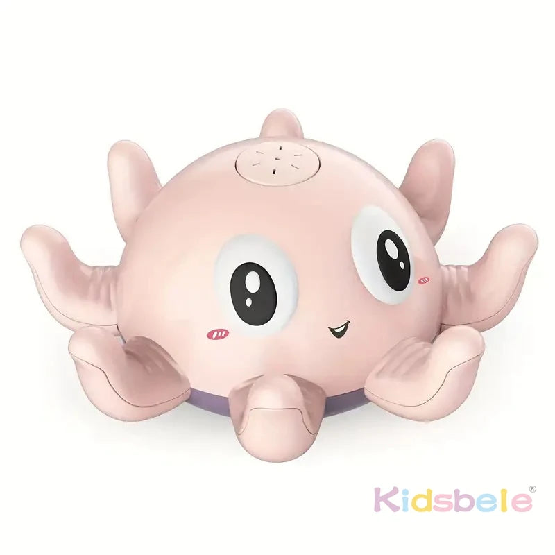 Baby Bath Toy Light-Up Musical Automatic Induction Octopus Spray Water Shower Toy Sunmmer Pool&Bath Time Fun Electric Pool Gift