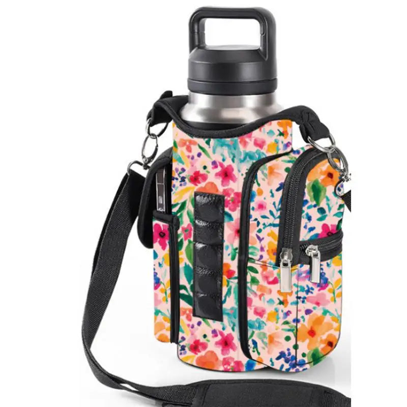 1pcs Magnetic Gym Water Bottle Bag Built-in Magnet For Easy Attachment To Metal Surface Sports Magnetic Phone Storage Pouch