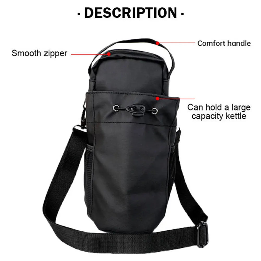Magnetic Water Bottle Bag Crossbody Water Bottle Pouch Phone Holder Water Bottle Carrier Bag for Men and Women