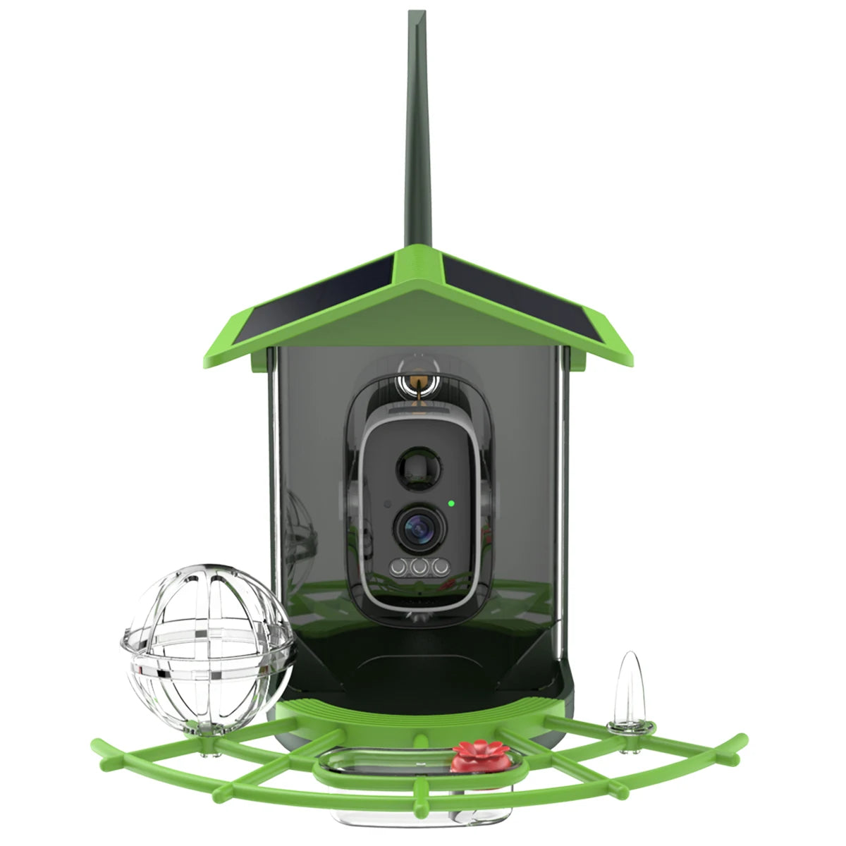Smart Bird Feeder Camera 4MP Solar Powered Bird Watching Camera Wireless WiFi 2.4G&5G Bird Video Capture with Solar Panel