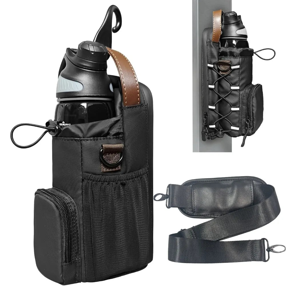Hot-selling Magnetic Water Bottle Bag, Multi-purpose Outdoor Slanted Water Cup Bag, Gym Magnetic Water Bottle Hanging Bag