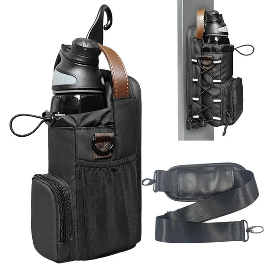 Hot-selling Magnetic Water Bottle Bag, Multi-purpose Outdoor Slanted Water Cup Bag, Gym Magnetic Water Bottle Hanging Bag