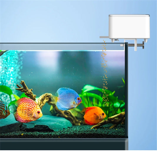 WIFI Smart Fish Feeder, Fish Feeder Automatic Fish Tank Feeder, Smart Timer Feeder Large Capacity Fish Feeder